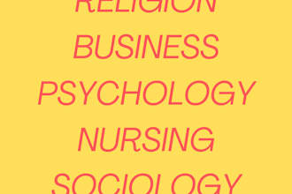 do history business religion psychology and sociology
