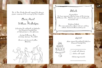 create your dream wedding stationery as your graphic designer