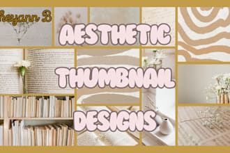 create an aesthetic thumbnail for your youtube video