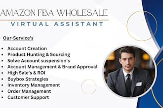 be your amazon fba wholesale virtual assistant