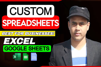 be your custom excel spreadsheet and google sheets expert