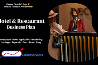develop business plans for hotels, resorts and restaurants