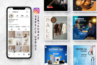 design premium instagram, facebook giveaway post
