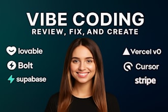 review, fix your vibe code or make custom web application with vibe coding