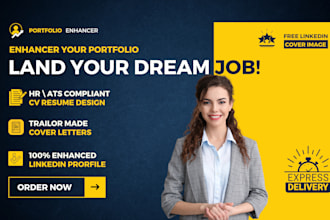 design and upgrade cv resume,cover letters,linkedin profile