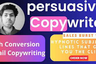 do persuasive sales email copywriting for your email marketing and newsletter