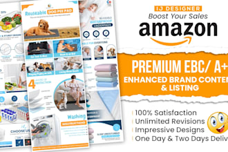 design amazon enhanced brand content, ebc, web banner etc