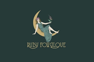 design superior conventional curios loving florist logo
