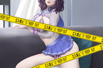 draw anime manga character illustration