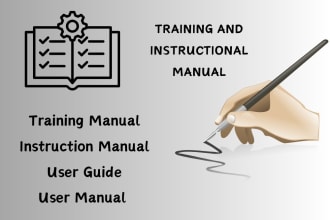 write an exceptional  training manual, instructional manual, product manual