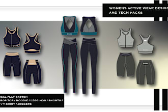 design activewear collection as per your vision
