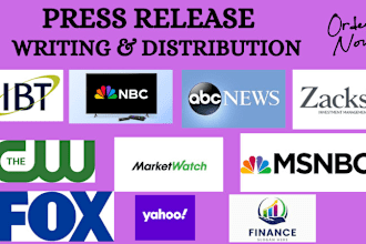 do press release writing and press release distribution