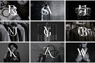 design modern style monogram luxury fashion urban streetwear clothing brand logo