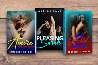 design professional romance book cover, fantasy book cover and erotic book cover