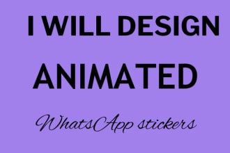 design animated stickers for whatsapp and telegram