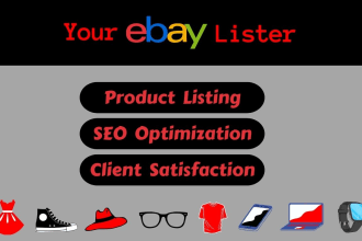 do ebay product listing, ebay listing, ebay lister, ebay product upload