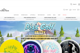 design profit making golf shopify store sports accessories store sports website