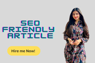 write optimized and surfer SEO friendly article or blog post