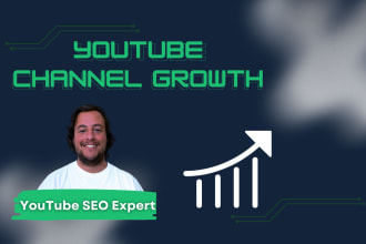 be your youtube SEO expert and optimize your channel growth