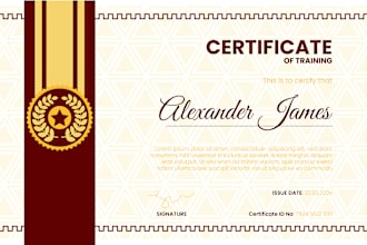 design custom diploma, professional award, certificate, template
