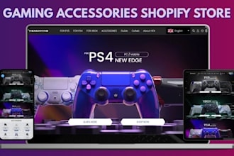 build gaming accessories website gaming accessories shopify store gaming website
