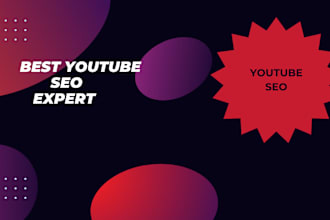 create you tube channel optimize and video SEO,