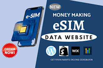 build a high converting esim data affiliate marketing website for passive income