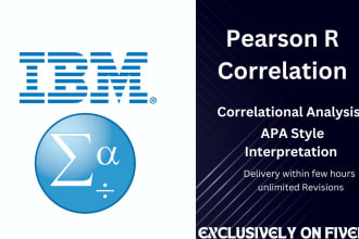 do correlational analysis, t test with apa style interpretation
