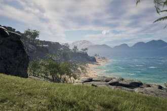 create an unreal engine 5 game environment map world level