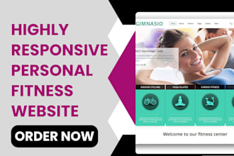 design physical health fitness personal trainer life coaching consultant website