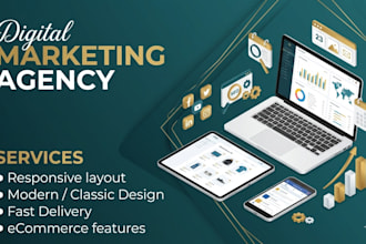 create a business digital marketing agency website