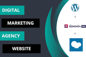 create a business digital marketing agency website