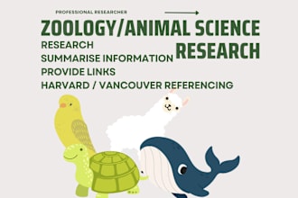 research zoology, animal science