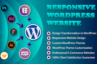 design professional responsive wordpress website