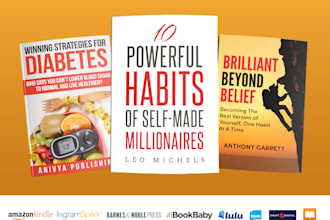 create book cover design, ebook cover design, kindle cover