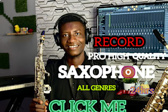 record high quality saxophone in any style for your projects