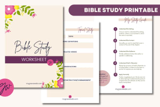 design a bible study journal or prayer devotional journal