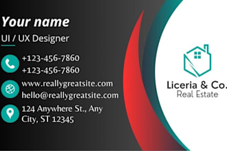 do a professional minimalist business card design