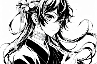 draw a character in manga style