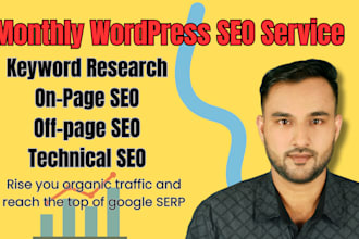 do monthly wordpress SEO service and raise your site traffic