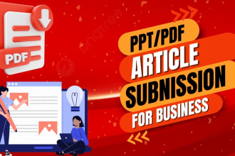 do PPT or PDF and article submissions to 60 high da document sharing sites