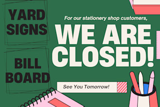 design yard sign and billboard ad
