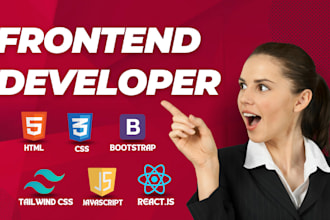 create the best unique responsive website design with react tailwind css expert