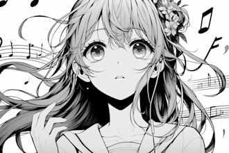 draw a character in manga style