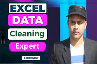 be your excel expert for data cleanup and formatting