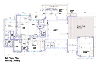 create architectural working plan
