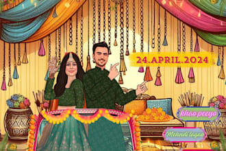 create indian wedding cards