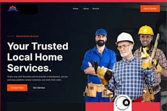build cleaning plumbing handyman renovation service website