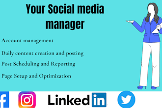 your social media marketing manager and digital content creator
