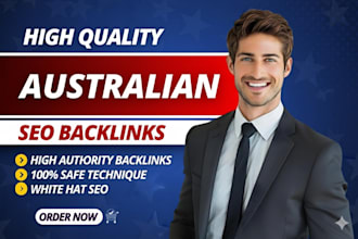 provide australian high da authority dofollow seo backlinks by australia  sites